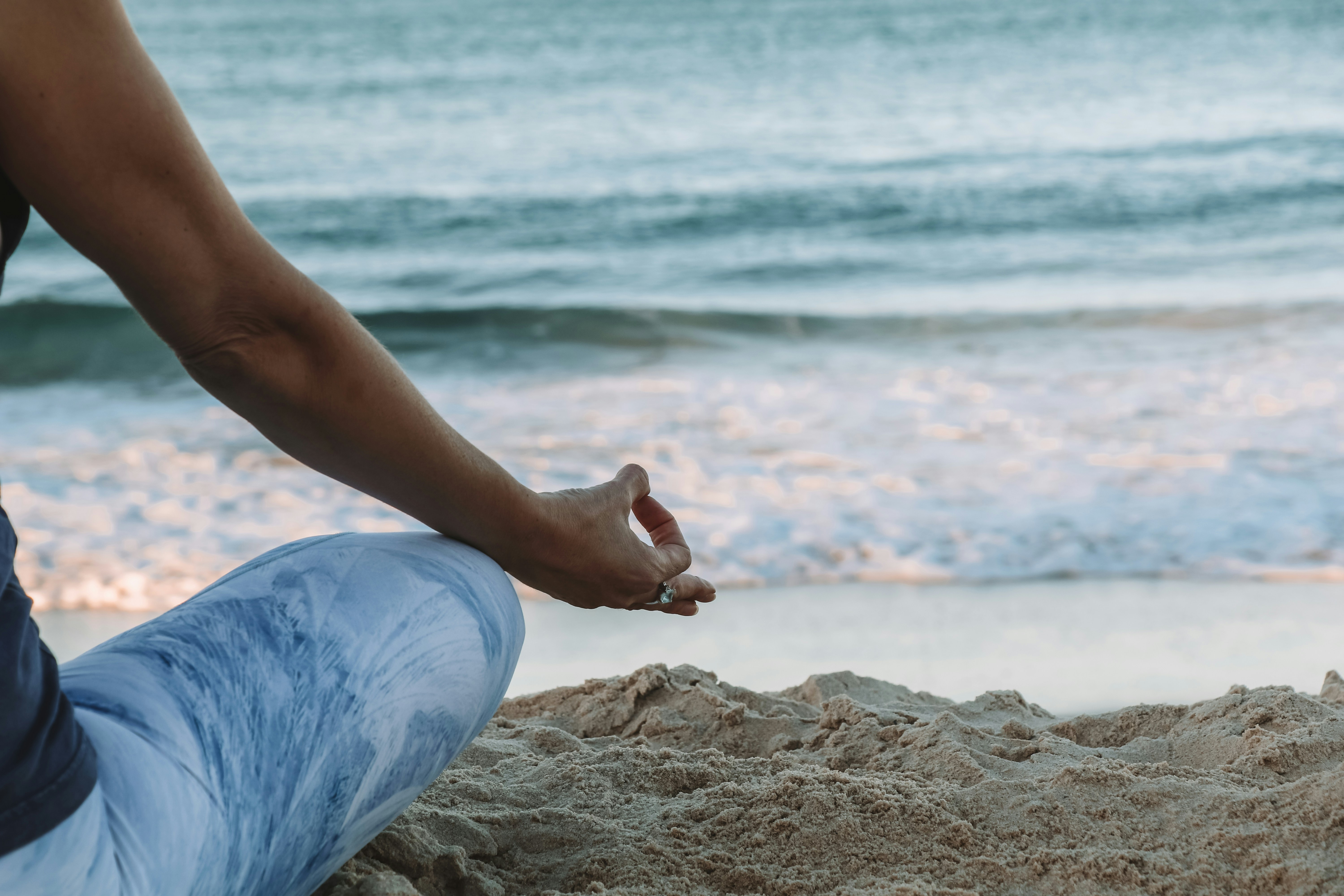 Meditating On The Beach